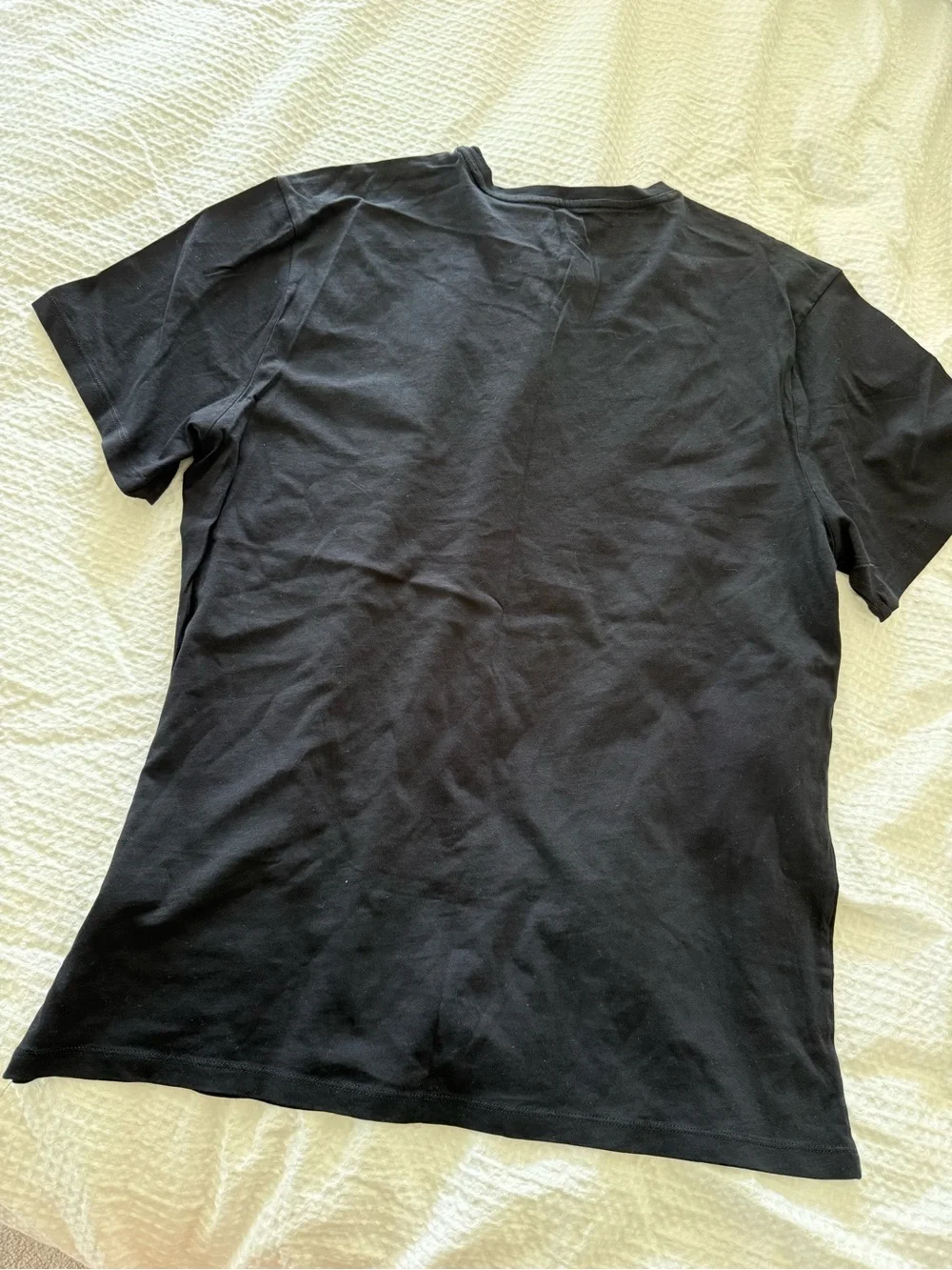 Banana Republic Black Short-Sleeve Crewneck Tee